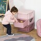image 2 of HOMCOM Kids Storage Units with Drawers 3 Tier Chest Vertical Dresser Tower Pink | 37cm x 37cm x 56.5cm