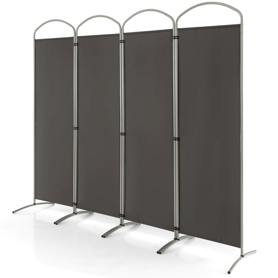 image 1 of COSTWAY 6 Panel Room Divider 188cm Folding Privacy Screen Grey | Grey