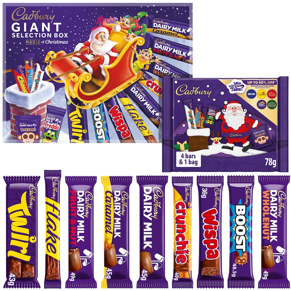 image 1 of Cadbury Christmas Giant Chocolate Selection Box