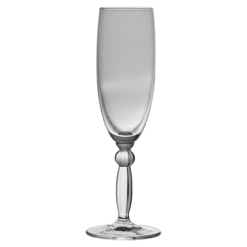 image 1 of Champagne Drinking Flutes Stemmed 6 Set Cocktail Glasses Dinner Party