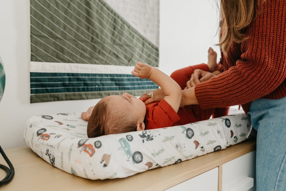 image 1 of Copper Pearl Nappy Changing Pad COVER Jo