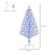 image 3 of HOMCOM Artificial Fibre Optic Christmas Tree Seasonal Decoration w/ 16 LED