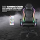 image 5 of Deltaco Gaming DC410 RGB Gaming Chair with RGB Lighting - Black