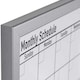 image 4 of KAV Dry Wipe Magnetic Monthly Planner Stylish Aluminium Frame Whiteboard Multipurpose Organizational Board with Self-Adhesive