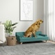 image 2 of PawHut Dog Sofa w/ Legs, Water-Resistant Fabric for Large, Medium Dogs - Green