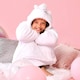 image 5 of Dreamscene Kids Unicorn Oversized Sherpa Fleece Hoodie Blanket White