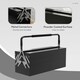 image 5 of DURHAND 3 Tier Metal Toolbox with 5 Tray Carry Handle 56cmx20cmx34cm Black Black | Silver (hinges)