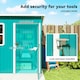 image 6 of Outsunny 7 x 4ft Galvanised Steel Garden Shed with Foundation Kit, Green 