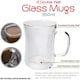 image 3 of Marco Paul  Set of 2 Double Walled Glass Mugs 350ml Clear