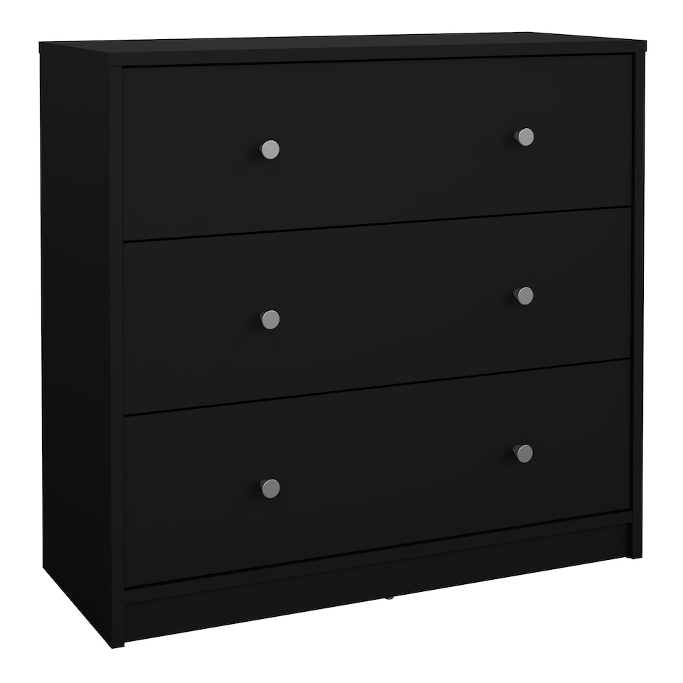 image 1 of May Chest of 3 Drawers in Black
