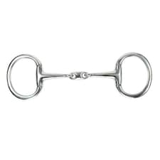Shires Lozenge Horse Eggbutt Snaffle Bit - Silver - 6in