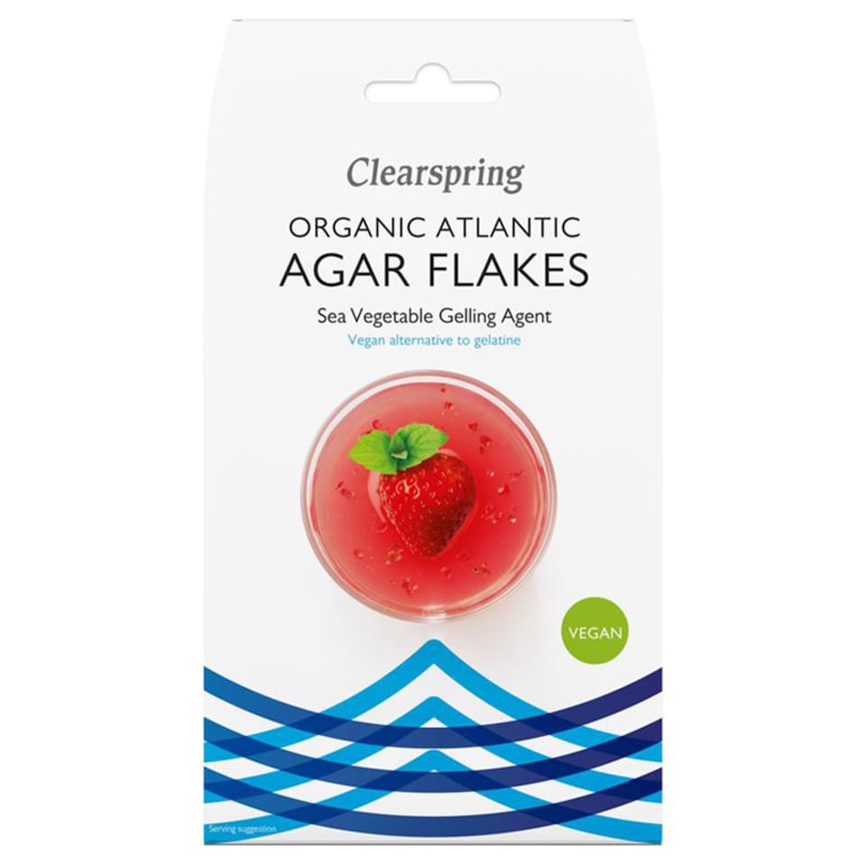 Organic Atlantic Agar Flakes 30g (Clearspring)