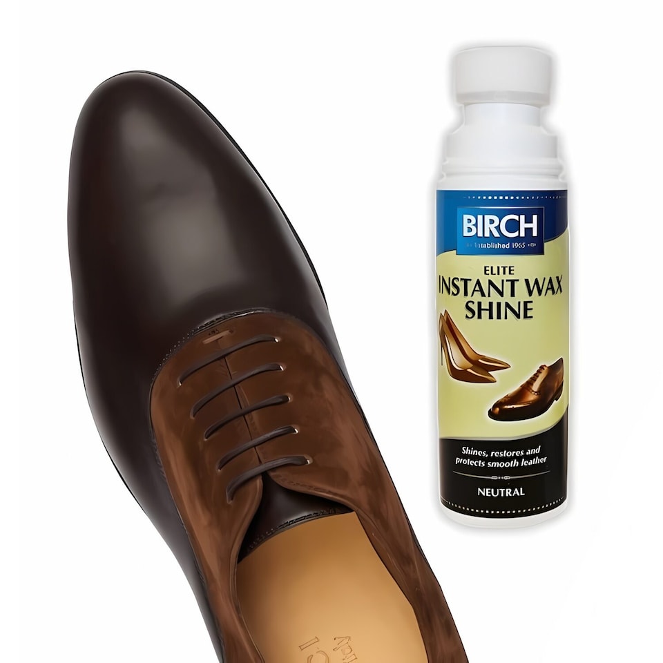 image 1 of BIRCH Elite Instant Wax Shine - Quick Buff-Free Gloss for Shoes and Boots 75ml | Clear | Neutral