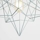 image 2 of ValueLights Casco Low-Hanging Lampholder Brushed Gold Pendant Light with Grey Novelty Shade and E27 Pear LED 4W Warm White 2700K Bulb