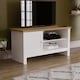 image 1 of Vida Designs Arlington 1 Door TV Unit Shaker Entertainment Storage, White & Oak | White | White & Oak | 1