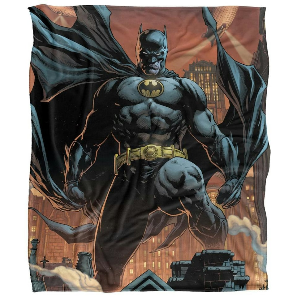 image 1 of Batman Fabok Comic Cover Blanket - Multicoloured - One Size