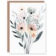 image 1 of Greeting Card Abstract Pastel Colour Anemone Flower Bouquet Birthday