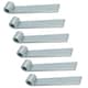 image 1 of HD Strap Tailgate Straight Hinge for 12.5mm Pins 160mm Long Zinc Plated 6pc | Silver