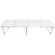 image 6 of 8ft Folding Outdoor Camping Kitchen Extending Work Top Table | White