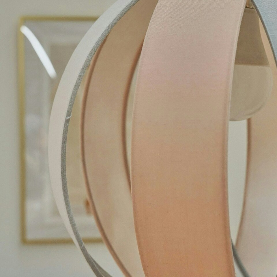 image 1 of ValueLights Pink Modern Fabric Globe Ceiling Pendant Light Shade