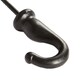 image 2 of Hammer & Tongs Screw Hook - W20mm x H35mm - Black