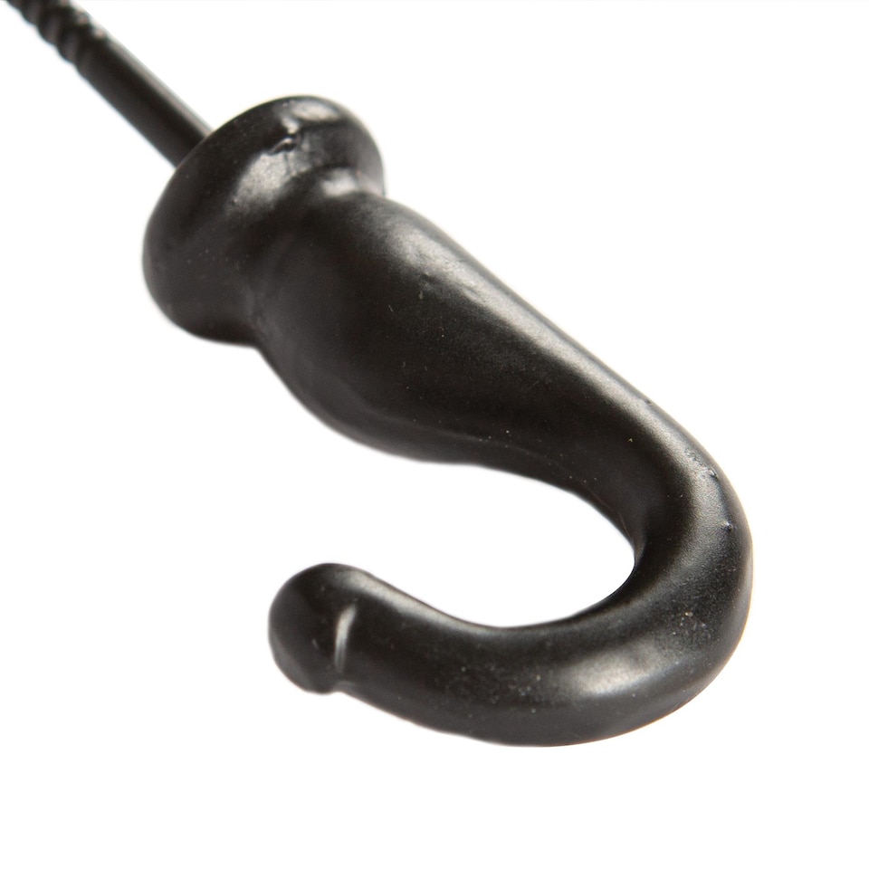 image 1 of Hammer & Tongs Screw Hook - W20mm x H35mm - Black