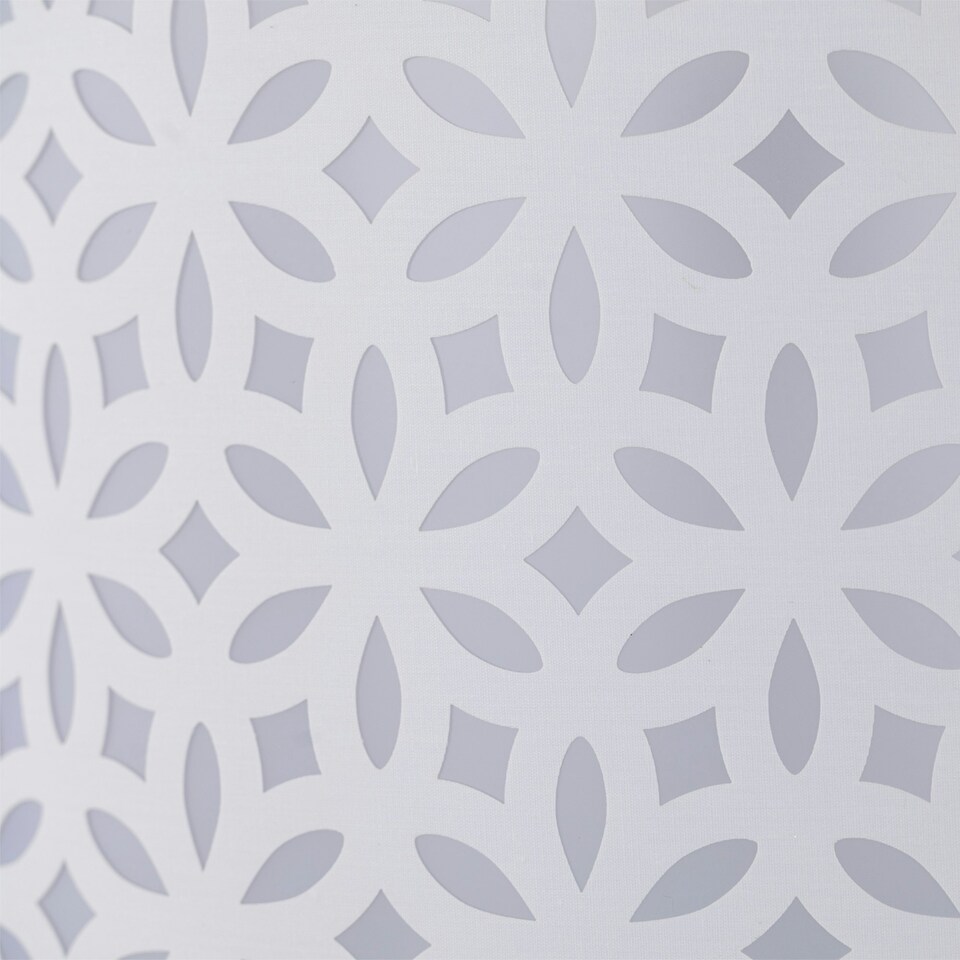 image 1 of White Laser Cut 33cm Pendant Lightshade White