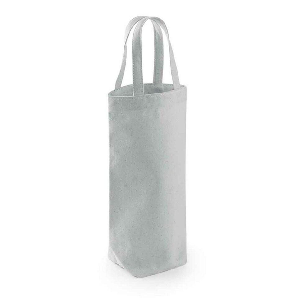 image 1 of Westford Mill Fairtrade Bottle Bag - Light Grey - One Size