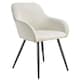image 1 of Dining Chair Marilyn - corduroy look, upholstered, armchair, continuous backrest | Cream | cream/black | 1