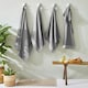 image 3 of furn. Textured Hand Towel Cool Grey