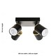image 3 of Larbert - Black 4 Way Adjustable Spotlight Fitting