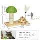 image 9 of PawHut Mushroom-Shaped Cat-Scratching Post for Indoor Cats