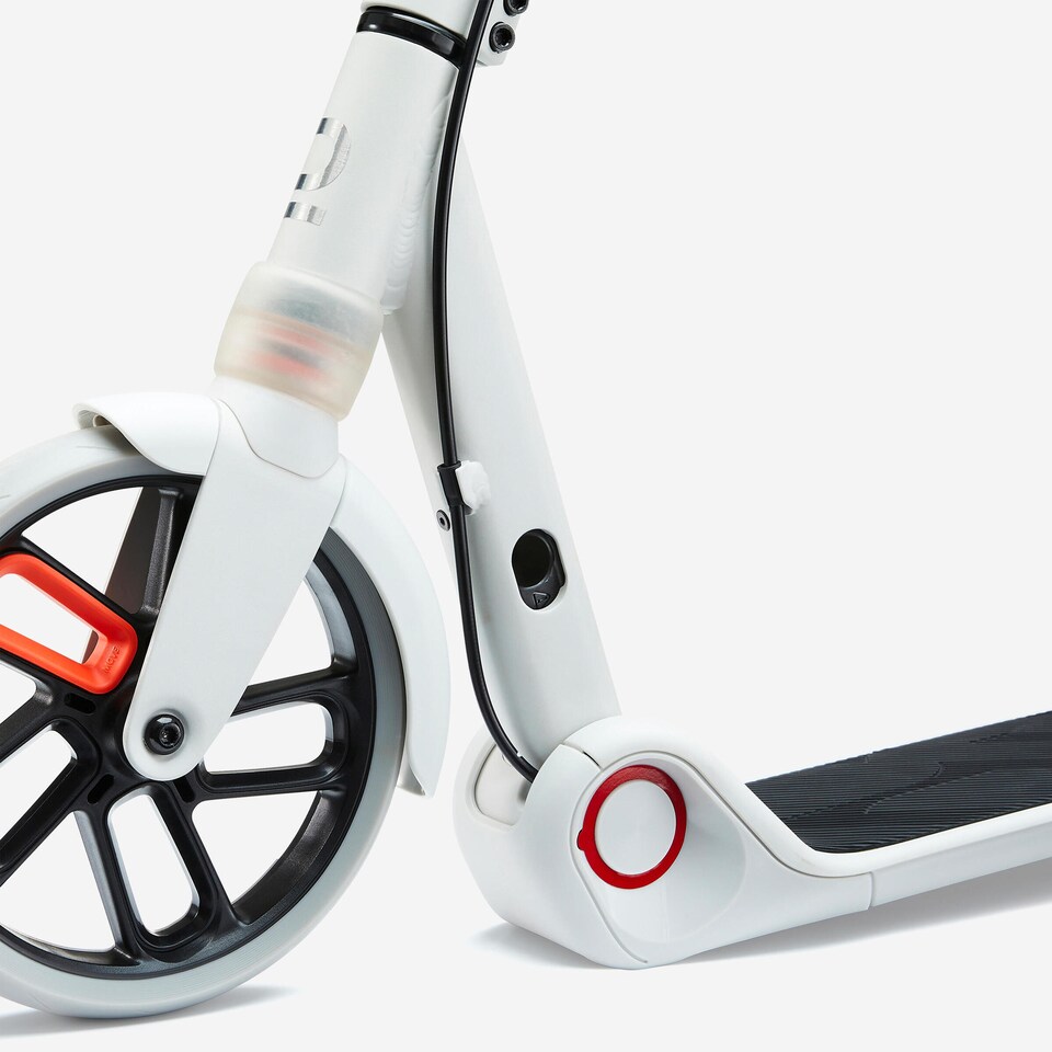 image 1 of Decathlon Kids' Scooter M900 - Lunar Grey & Touch of Red