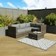 image 3 of Charles Bentley Diamond Pattern Lightweight Waterproof Indoor/Patio Medium Rug