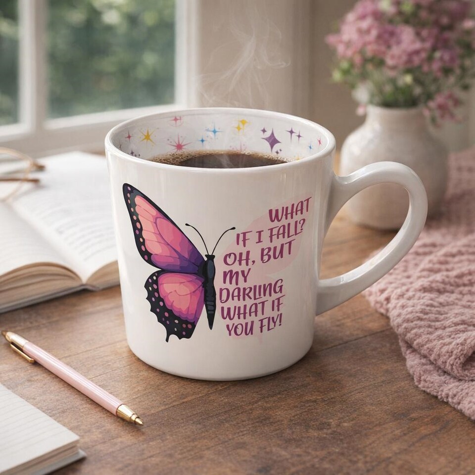 image 1 of Global Journey Gifts Novelty Mug - Butterfly