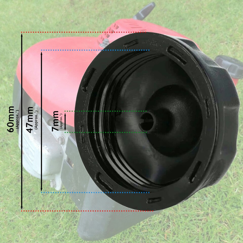 image 1 of SPARES2GO Fuel Cap for McCulloch M51-160CMDAALU Lawnmower Tank Engine GCV160 Mower
