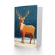 image 2 of Reindeer Winter Forest Arctic Snow Blank For Him Or Her Art Xmas Festive Christmas Card