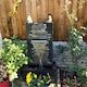 image 5 of Primrose Dante Zinc & Stone Water Feature with Lights Indoor/Outdoor Use 100cm