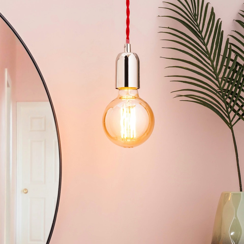 image 1 of BHS Red Twisted Cable Kit, Polished Nickel