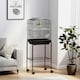 image 2 of PawHut Bird Cage for Budgie Finch Canary Parakeet W/ Stand Tray Black