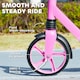 image 4 of AIYAPLAY Kids Scooter, Foldable Kick Scooter w/ Adjustable Handlebar, Pink | Pink | Pink | 94L x 38W x 88-103H cm