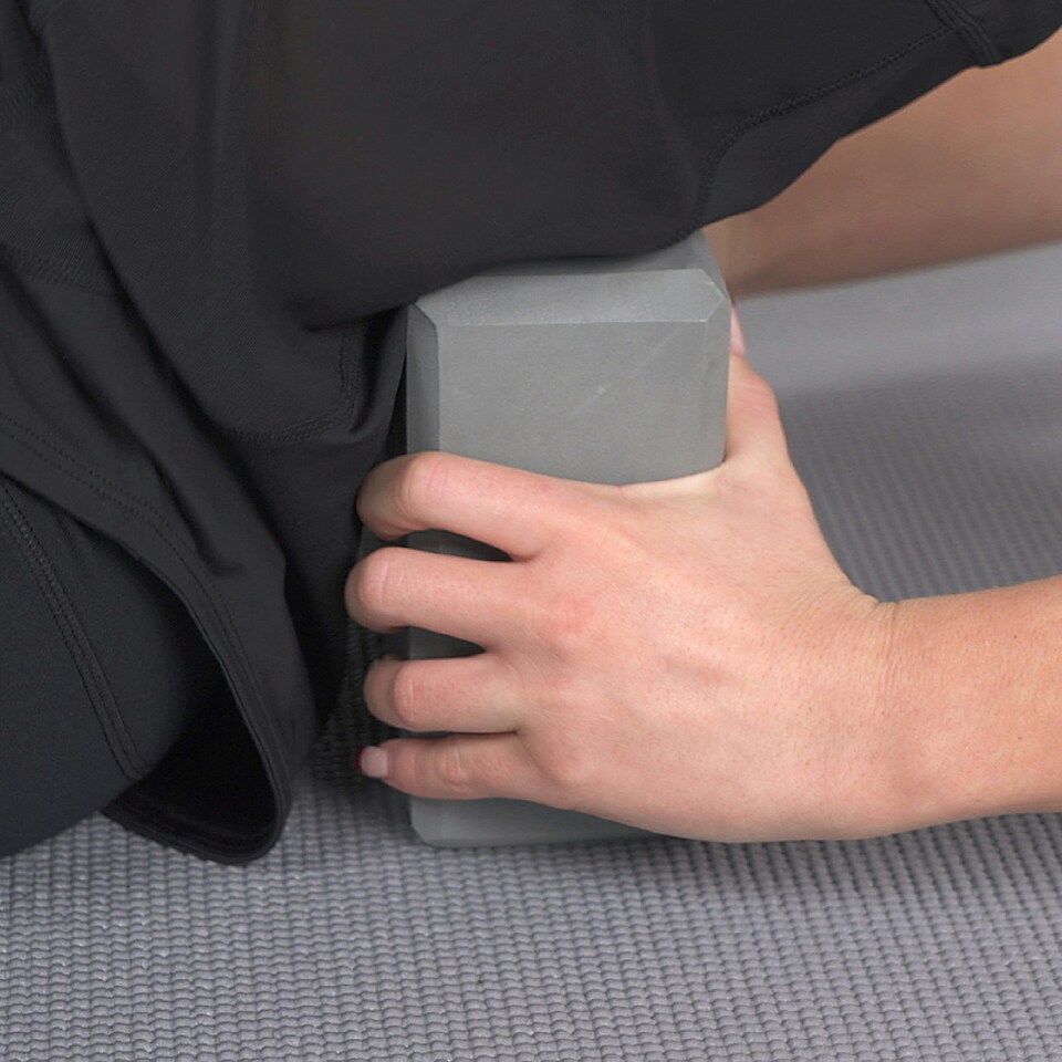 image 1 of Myga Pair of Foam Yoga Blocks - Grey