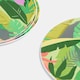 image 7 of OHS Summer Print Plastic Picnic Plates Set of 4 Lightweight Outdoor | Green | Colourful Palm