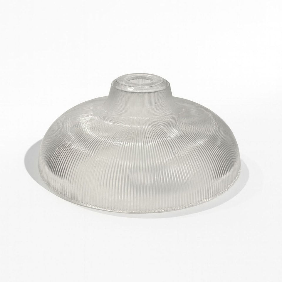 image 1 of CGC Jacinta XL Clear Ribbed Glass Extra Large Lampshade