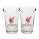 image 1 of Liverpool FC 2 Pack Wordmark Shot Glass Set Clear