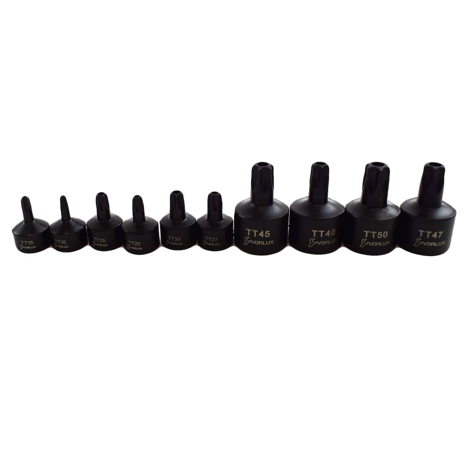 Tamper Proof Torx Sockets US PRO Tools 10-Piece 3/8" Drive Long Tamper Proof Torx Bit Socket Set (T10 To T55) Tamper Proof Torx Bit Set - Foto 7