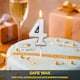image 7 of Silver 4 Number Candle Birthday Anniversary Party Cake Decorations Topper | Silver