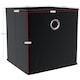 image 3 of Vida Designs Durham Cube Storage Basket, Black - (Set of 10) | Black | Black