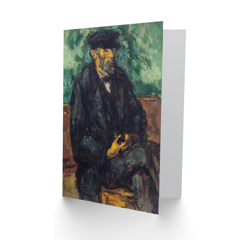 image 1 of Paul Cezanne Art Card The Gardener Vallier Portrait Painting