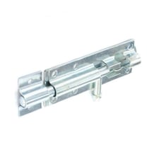 Securit Zinc Plated Tower Bolt - Chrome - 100mm